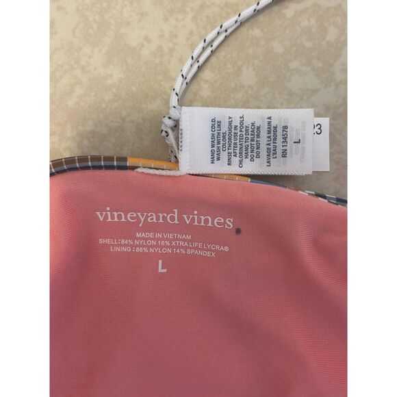NWT Vineyard Vines Lowrise Bikini Bottom Plaid Women's Large - Picture 8 of 8